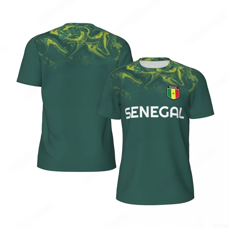 Tee Graphic Print - Kaus Sepak Bola Grafis Bendera Senegal