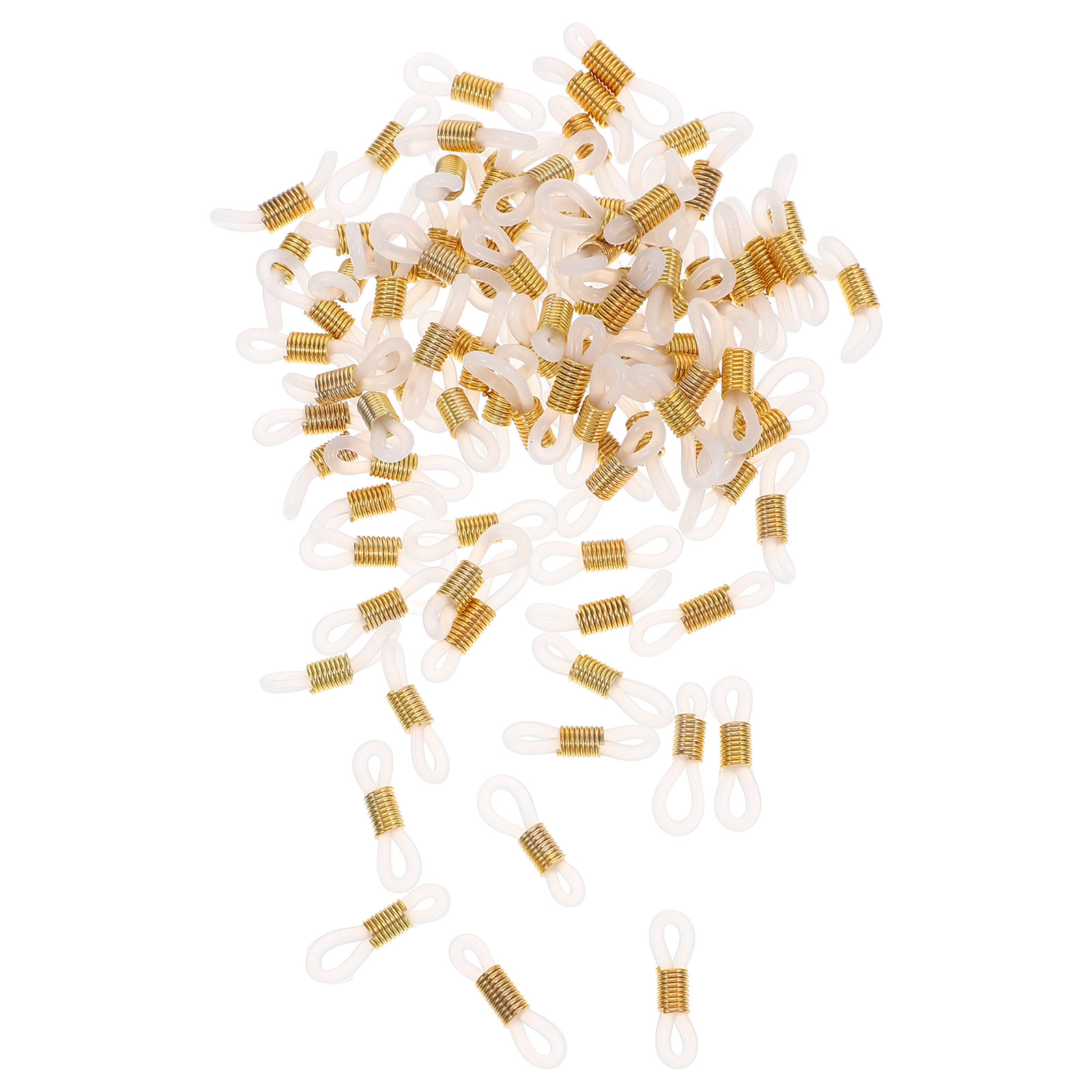 Sunglass Retainer Cord - 100Pcs Ujung Rantai Kacamata Silikon Anti-Selip