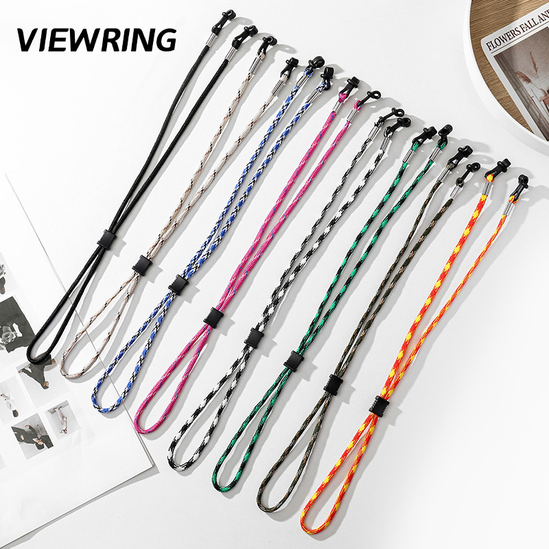 Sunglass Retainer Cord - Tali Kacamata Kepang Outdoor, Dapat Disesuaikan,