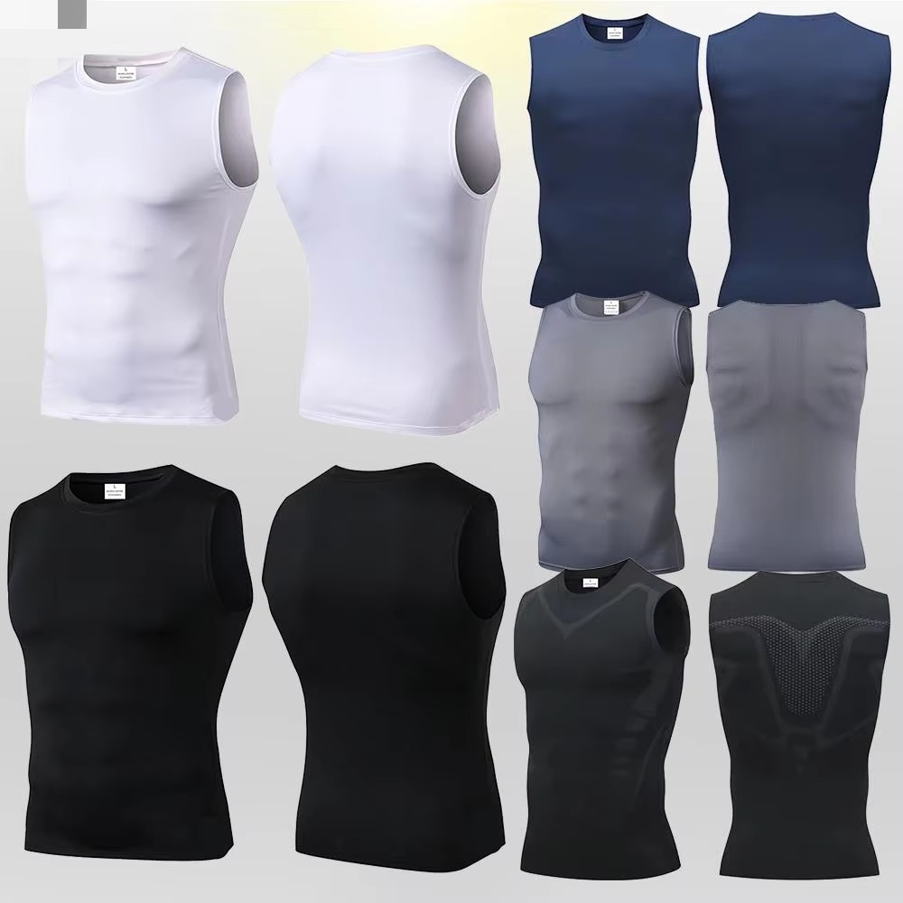 Tank Top Kompresi Pria, Rompi  - Tank Top Muscle ulasan dan harga
