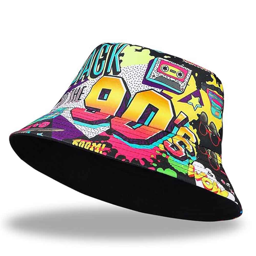 Topi Bucket Vintage Retro 80 9 - Packable Hat Nylon ulasan dan harga